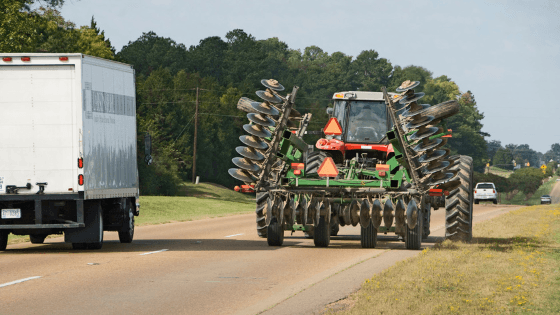 Vacationers + Farmers = Busy Roads